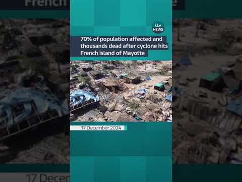 70% of population affected and thousands dead after cyclone hits French island of Mayotte #shorts