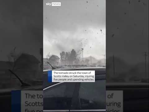 Tornado rips through town in northern California