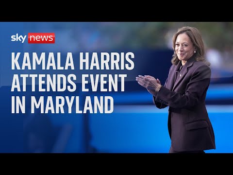 Vice President Kamala Harris attends a youth event in Maryland
