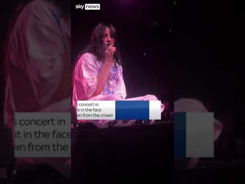 Fan throws bracelet at Billie Eilish