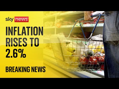 UK inflation rises again to 2.6%