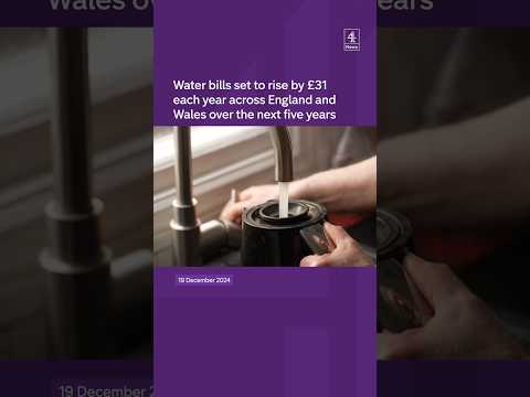 Water bills to increase by £31 each year