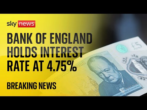 Bank of England holds interest rate at 4.75% after November inflation rise