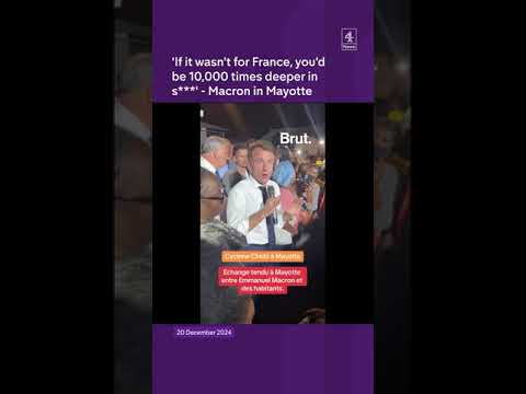 Macron swears at cyclone-hit Mayotte residents