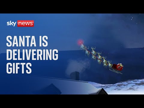 Track Santa’s flight around the world
