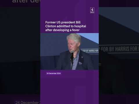 Bill Clinton admitted to hospital