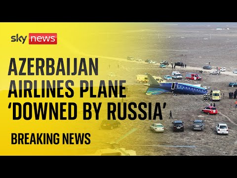 ‘Russian air defence system’ downed Azerbaijan Airlines plane
