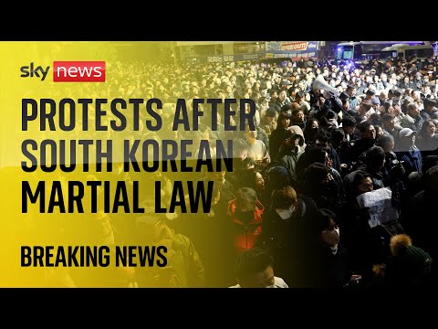 Watch live: Defence ministry says martial law remains until president lifts it
