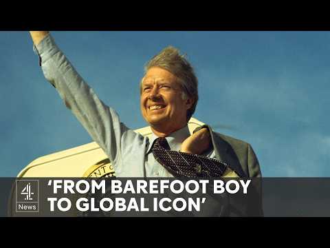 Jimmy Carter went ‘from barefoot boy to global icon’, says biographer