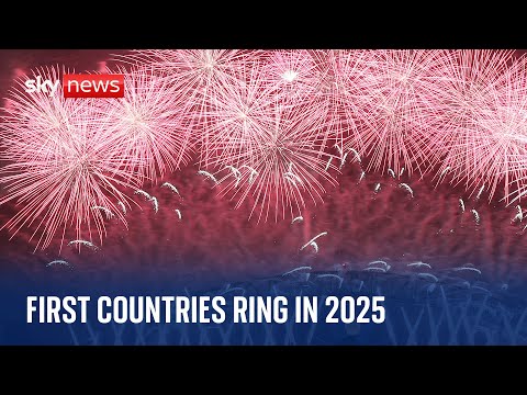 Watch live: First countries ring in 2025 with celebrations