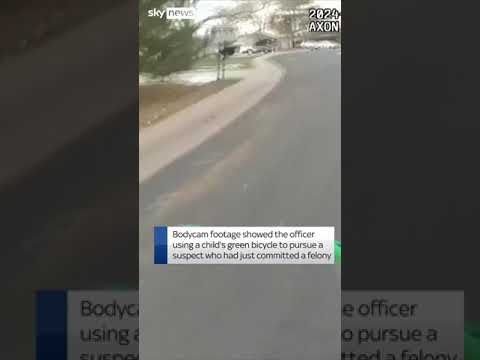 Officer uses child’s bicycle in police pursuit