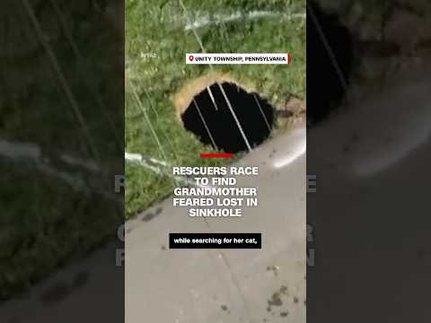 Rescuers race to find grandmother feared lost in sinkhole