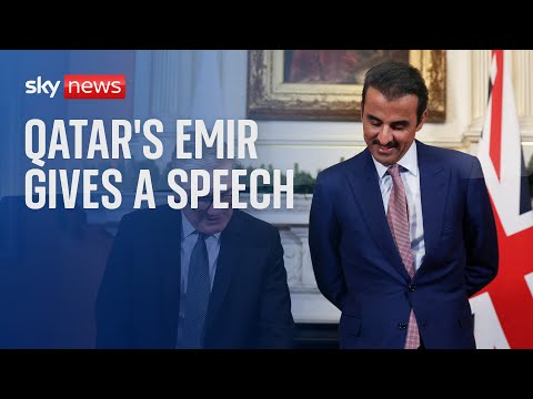 Watch live: Qatar Emir gives a speech as part of his UK state visit at Mansion House