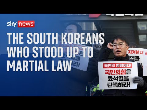 Sky News meets the South Koreans who stood up to the president’s martial law