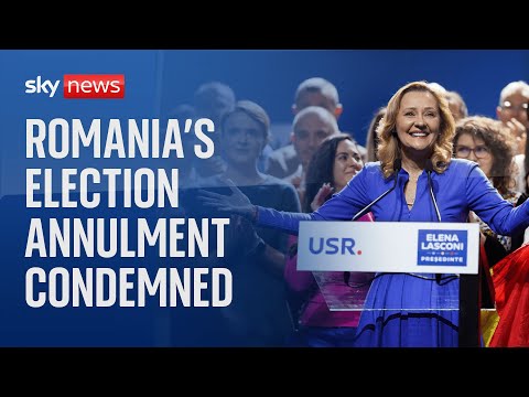 Romanian election candidate condemns decision to cancel vote after ‘Russian interference’
