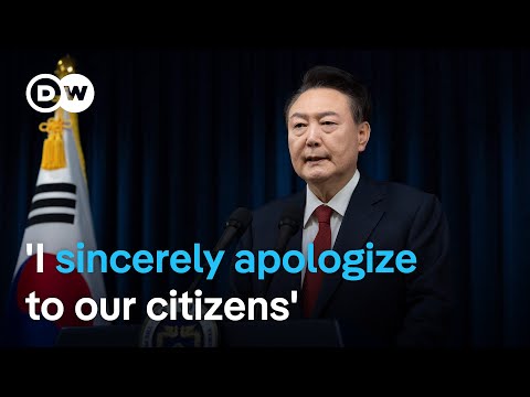 South Korean President Yoon Suk Yeol apologizes for declaring martial law | DW News