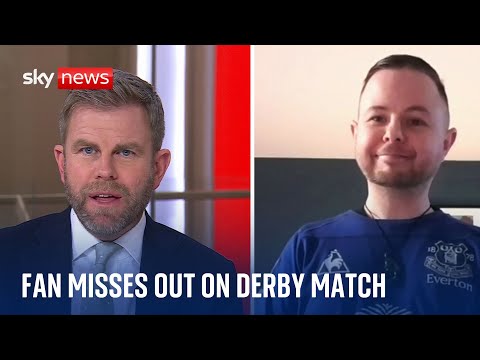 Storm Darragh: Merseyside derby called off as Everton fan who travelled from Australia misses out