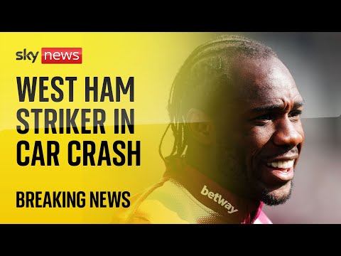 West Ham striker Michail Antonio involved in car crash