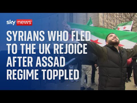 Syrians who fled country celebrate in UK and beyond as Assad regime is toppled