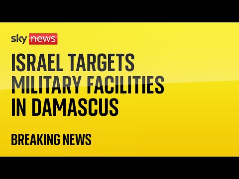 Israeli airstrikes hit military facilities in Damascus