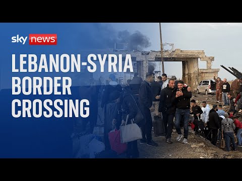 Watch live: People cross the Lebanon-Syria border at Masnaa with live coverage from Damascus