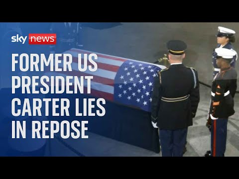 Watch live: Ex-president Jimmy Carter lies in state ahead of his funeral and burial in Washington