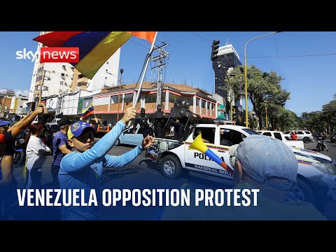 Watch live: Venezuela’s opposition hold street protests ahead of Maduro inauguration