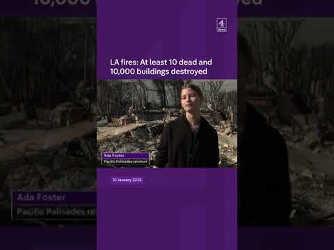LA fires: at least 10 dead