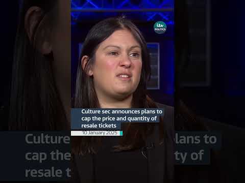 Culture sec announces plans to cap the price and quantity of resale tickets #itvnews #tickets