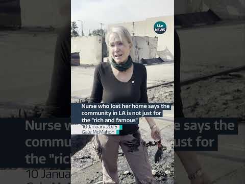 Nurse who lost her home says the community in LA is not just for the “rich and famous” #itvnews
