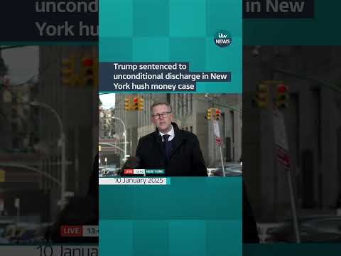 Trump sentenced to unconditional discharge in New York hush money case. #itvnews #donaldtrump