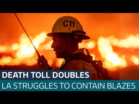 ‘Not out of danger’: At least ten dead as Los Angeles wildfires destroys near 10,000 homes ITV News