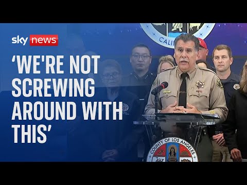 California wildfires: Police chief issues curfew measures and warns of jail time for looters