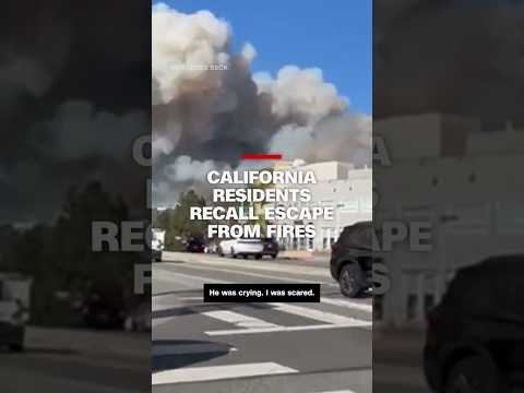 California residents recall harrowing escape from fires