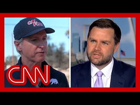Gov. Newsom reacts to JD Vance’s rhetoric on wildfire response