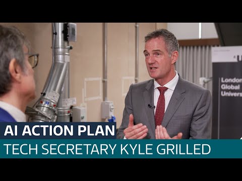 AI action plan: Watch Technology Secretary Peter Kyle’s interview in full | ITV News