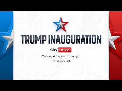 Donald Trump sworn in as the 47th president of the United States – Sky News coverage