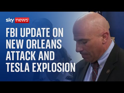 FBI news conference on New Orleans attack and update on Las Vegas Tesla explosion – Watch in full