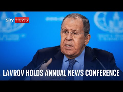 Russian Foreign Minister Sergei Lavrov holds his annual news conference in Moscow – Watch live
