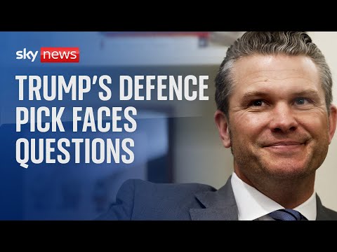 Trump’s pick for defence secretary – ex-Fox News host Pete Hegseth – faces confirmation hearing