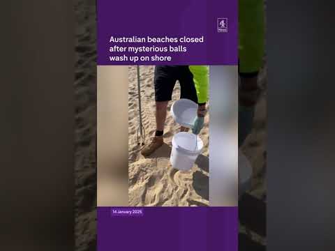 Mystery balls close beaches in Australia