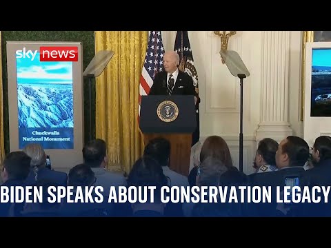 US President Joe Biden delivers speech on his conservation legacy – Watch in full