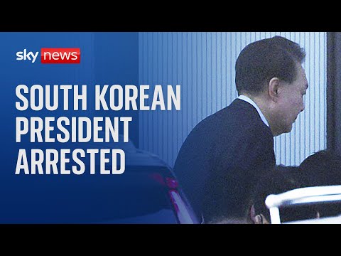 South Korean President arrested after attempt to impose martial law