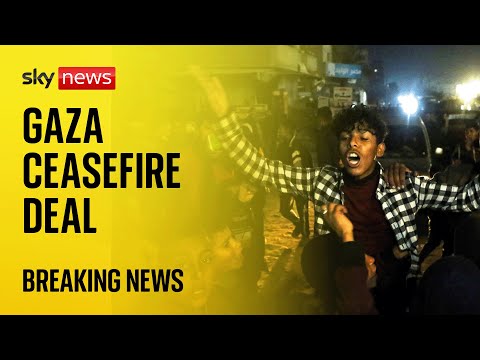Gaza ceasefire agreement reached between Israel and Hamas – Sky News coverage