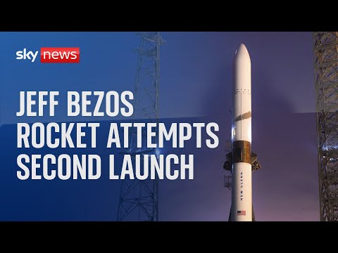 Live: Jeff Bezos rocket New Glenn attempting second launch