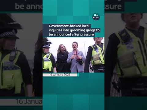 Government to back local inquiries into grooming gangs and order cold cases to be reopened #itvnews
