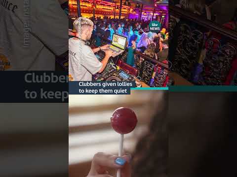 A venue in Leeds is handing out lollies to keep clubbers quiet following noise complaints #itvnews