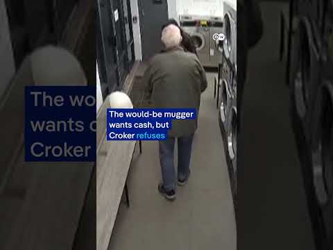 Pensioner fights off laundromat robber with jeans | DW News