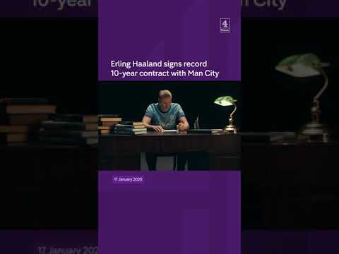 Haaland signs ten-year deal at Man City
