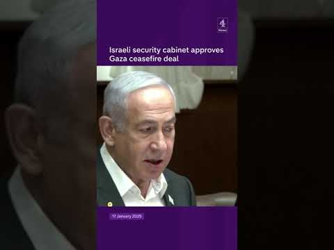 Israeli security cabinet approves Gaza ceasefire deal